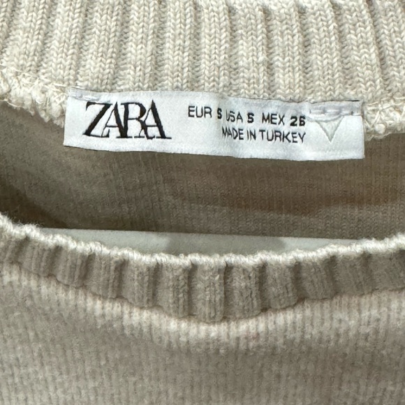 Zara Cream Top S - Picture 2 of 2